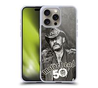 Head Case Designs Officially Licensed Motorhead Lemmy 50th Anniversary Gel Case [Military Grade Protection] Compatible with Apple iPhone 16 Pro Max and Compatible with MagSafe