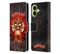 Head Case Designs Officially Licensed Motorhead Overkill Fame Key Art Leather Wallet Case Compatible With Apple iPhone 17