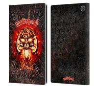 Head Case Designs Officially Licensed Motorhead Overkill Fame Key Art Leather Wallet Case Compatible With Amazon Fire Max 11 2023