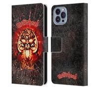 Head Case Designs Officially Licensed Motorhead Overkill Fame Key Art Leather Wallet Case Compatible With Apple iPhone 14
