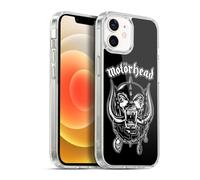 Head Case Designs Officially Licensed Motorhead Silver War Pig Graphics Gel Case [Military Grade Protection] Compatible with Apple iPhone 12 / iPhone 12 Pro and Compatible with MagSafe