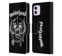 Head Case Designs Officially Licensed Motorhead Silver War Pig Graphics Leather Wallet Case Compatible With Apple iPhone 11