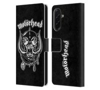 Head Case Designs Officially Licensed Motorhead Silver War Pig Graphics Leather Wallet Case Compatible With Samsung Galaxy A36 5G