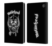 Head Case Designs Officially Licensed Motorhead Silver War Pig Graphics Leather Wallet Case Compatible With Amazon Fire 7 2022