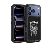 Head Case Designs Officially Licensed Motorhead Silver War Pig Graphics Ultra-Armoured Shockproof Case [Military Grade Protection] Compatible With Apple iPhone 17 Pro