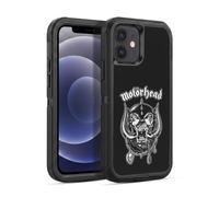 Head Case Designs Officially Licensed Motorhead Silver War Pig Graphics Ultra-Armoured Shockproof Case [Military Grade Protection] Compatible With Apple iPhone 12 / iPhone 12 Pro