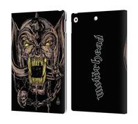Head Case Designs Officially Licensed Motorhead Snaggletooth Graphics Leather Wallet Case Compatible With Apple iPad 10.2 2019/2020/2021
