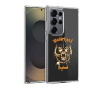 Head Case Designs Officially Licensed Motorhead Warpig England Logo Gel Case [Military Grade Protection] Compatible with Samsung Galaxy S25 Ultra and Compatible with MagSafe