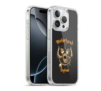 Head Case Designs Officially Licensed Motorhead Warpig England Logo Gel Case [Military Grade Protection] Compatible with Apple iPhone 16 Pro and Compatible with MagSafe