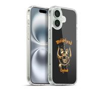 Head Case Designs Officially Licensed Motorhead Warpig England Logo Gel Case [Military Grade Protection] Compatible with Apple iPhone 16 Plus and Compatible with MagSafe