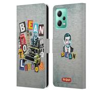 Head Case Designs Officially Licensed Mr. Bean Bean To London Graphic Art Leather Wallet Case Compatible With Xiaomi Redmi Note 12 5G
