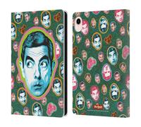 Head Case Designs Officially Licensed Mr. Bean Collage Key Art Leather Wallet Case Compatible With Apple iPad mini (2021/2024)