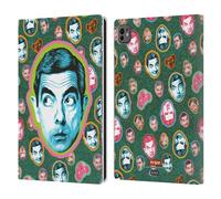 Head Case Designs Officially Licensed Mr. Bean Collage Key Art Leather Wallet Case Compatible With Apple iPad Pro 11 M4/M5 2024/2025