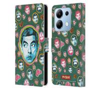 Head Case Designs Officially Licensed Mr. Bean Collage Key Art Leather Wallet Case Compatible With Xiaomi Redmi Note 13/13 Pro 5G