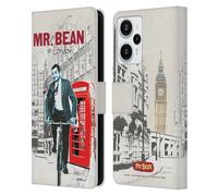 Head Case Designs Officially Licensed Mr. Bean In London London Art Leather Wallet Case Compatible With Xiaomi Redmi Note 12T