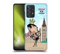 Head Case Designs Officially Licensed Mr. Bean: The Animated Series Bean In London Graphic Art Hard Back Case Compatible With Galaxy A52 / A52s / 5G (2021)