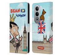 Head Case Designs Officially Licensed Mr. Bean: The Animated Series Bean In London Graphic Art Leather Wallet Case Compatible With OnePlus Ace 3V 5G