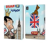 Head Case Designs Officially Licensed Mr. Bean: The Animated Series Bean In London Graphic Art Leather Wallet Case Compatible With Apple iPad Pro 13 M4 2024