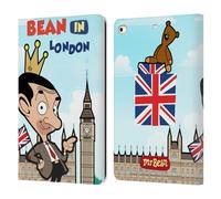 Head Case Designs Officially Licensed Mr. Bean: The Animated Series Bean In London Graphic Art Leather Wallet Case Compatible With Apple iPad 9.7 2017 / iPad 9.7 2018