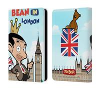 Head Case Designs Officially Licensed Mr. Bean: The Animated Series Bean In London Graphic Art Leather Wallet Case Compatible With Kindle Paperwhite 5 (2021)