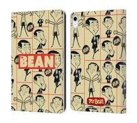 Head Case Designs Officially Licensed Mr. Bean: The Animated Series Collage Graphic Art Leather Wallet Case Compatible With Apple iPad 10.9 2022/2025