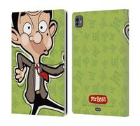 Head Case Designs Officially Licensed Mr. Bean: The Animated Series Face Graphic Art Leather Wallet Case Compatible With Apple iPad Pro 11 M4/M5 2024/2025