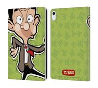 Head Case Designs Officially Licensed Mr. Bean: The Animated Series Face Graphic Art Leather Wallet Case Compatible With Apple iPad 10.9 2022/2025