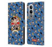 Head Case Designs Officially Licensed Mr. Bean: The Animated Series Royal Bean Graphic Art Leather Wallet Case Compatible With OnePlus Ace 3V 5G