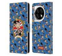 Head Case Designs Officially Licensed Mr. Bean: The Animated Series Royal Bean Graphic Art Leather Wallet Case Compatible With OnePlus Ace 3 5G