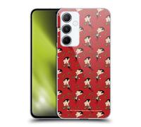 Head Case Designs Officially Licensed Mr. Bean: The Animated Series Teddy Pattern Graphic Art Hard Back Case Compatible With Samsung Galaxy A55 5G