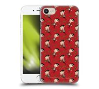 Head Case Designs Officially Licensed Mr. Bean: The Animated Series Teddy Pattern Graphic Art Hard Back Case Compatible With Apple iPhone 7/8 / SE 2020 & 2022