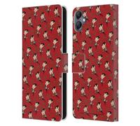 Head Case Designs Officially Licensed Mr. Bean: The Animated Series Teddy Pattern Graphic Art Leather Wallet Case Compatible With Samsung Galaxy A05