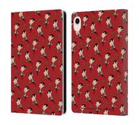 Head Case Designs Officially Licensed Mr. Bean: The Animated Series Teddy Pattern Graphic Art Leather Wallet Case Compatible With Apple iPad mini (2021/2024)