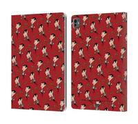 Head Case Designs Officially Licensed Mr. Bean: The Animated Series Teddy Pattern Graphic Art Leather Wallet Case Compatible With Apple iPad Pro 13 M4 2024