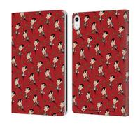 Head Case Designs Officially Licensed Mr. Bean: The Animated Series Teddy Pattern Graphic Art Leather Wallet Case Compatible With Apple iPad 10.9 2022/2025
