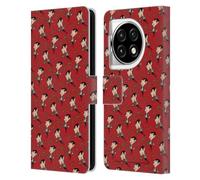 Head Case Designs Officially Licensed Mr. Bean: The Animated Series Teddy Pattern Graphic Art Leather Wallet Case Compatible With OnePlus Ace 3 5G