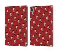Head Case Designs Officially Licensed Mr. Bean: The Animated Series Teddy Pattern Graphic Art Leather Wallet Case Compatible With Apple iPad Pro 12.9 2020/2021/2022