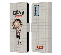 Head Case Designs Officially Licensed Mr. Bean: The Animated Series With Teddy Graphic Art Leather Wallet Case Compatible With Nokia G42