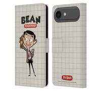 Head Case Designs Officially Licensed Mr. Bean: The Animated Series With Teddy Graphic Art Leather Wallet Case Compatible With Apple iPhone 17 Air
