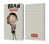 Head Case Designs Officially Licensed Mr. Bean: The Animated Series With Teddy Graphic Art Leather Wallet Case Compatible With Kindle Paperwhite 1/2 / 3