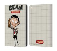 Head Case Designs Officially Licensed Mr. Bean: The Animated Series With Teddy Graphic Art Leather Wallet Case Compatible With Apple iPad Air 2 (2014)