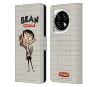 Head Case Designs Officially Licensed Mr. Bean: The Animated Series With Teddy Graphic Art Leather Wallet Case Compatible With OnePlus Ace 3 5G
