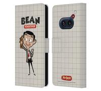 Head Case Designs Officially Licensed Mr. Bean: The Animated Series With Teddy Graphic Art Leather Wallet Case Compatible With Nothing Phone (2a)