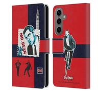 Head Case Designs Officially Licensed Mr. Bean UK Art London Art Leather Wallet Case Compatible With Samsung Galaxy S25