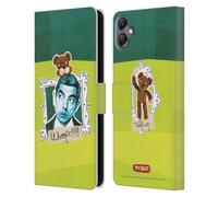 Head Case Designs Officially Licensed Mr. Bean With Teddy Doodle Art Leather Wallet Case Compatible With Samsung Galaxy A05