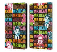 Head Case Designs Officially Licensed Mr. Bean With Teddy Graphic Art Leather Wallet Case Compatible With Amazon Fire 7 2022