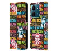 Head Case Designs Officially Licensed Mr. Bean With Teddy Graphic Art Leather Wallet Case Compatible With Xiaomi Redmi 13C 4G