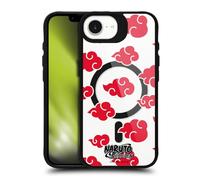 Head Case Designs Officially Licensed Naruto Shippuden Akatsuki Characters & Icons Black Shockproof Bumper Case [Military Grade] Compatible with Apple iPhone 16e and with MagSafe