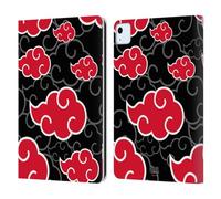 Head Case Designs Officially Licensed Naruto Shippuden Akatsuki Iconic Leather Wallet Case Compatible With Apple iPad Air 11 2020/2022/2024/2025