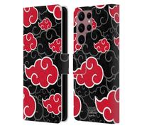 Head Case Designs Officially Licensed Naruto Shippuden Akatsuki Iconic Leather Wallet Case Compatible With Samsung Galaxy S22 Ultra 5G